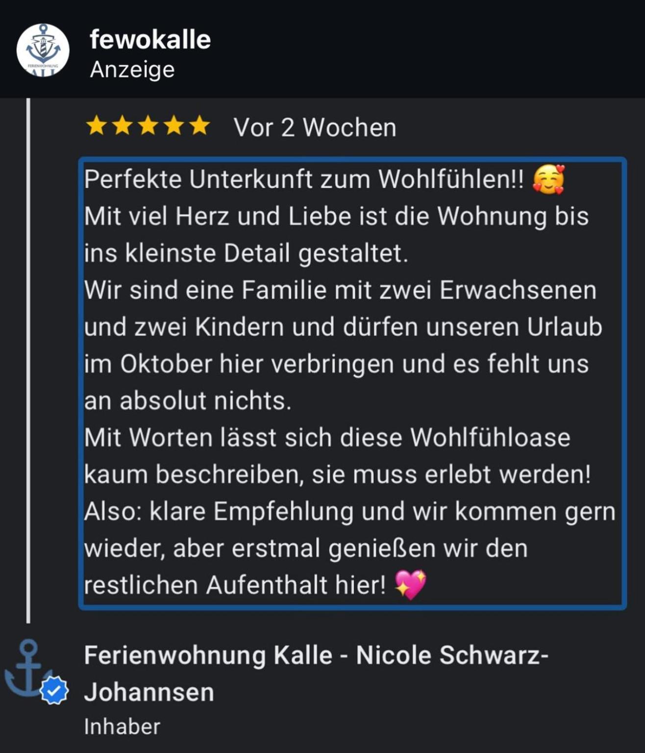 Ferienwohnung Kalle Osterbruch Zewnętrze zdjęcie